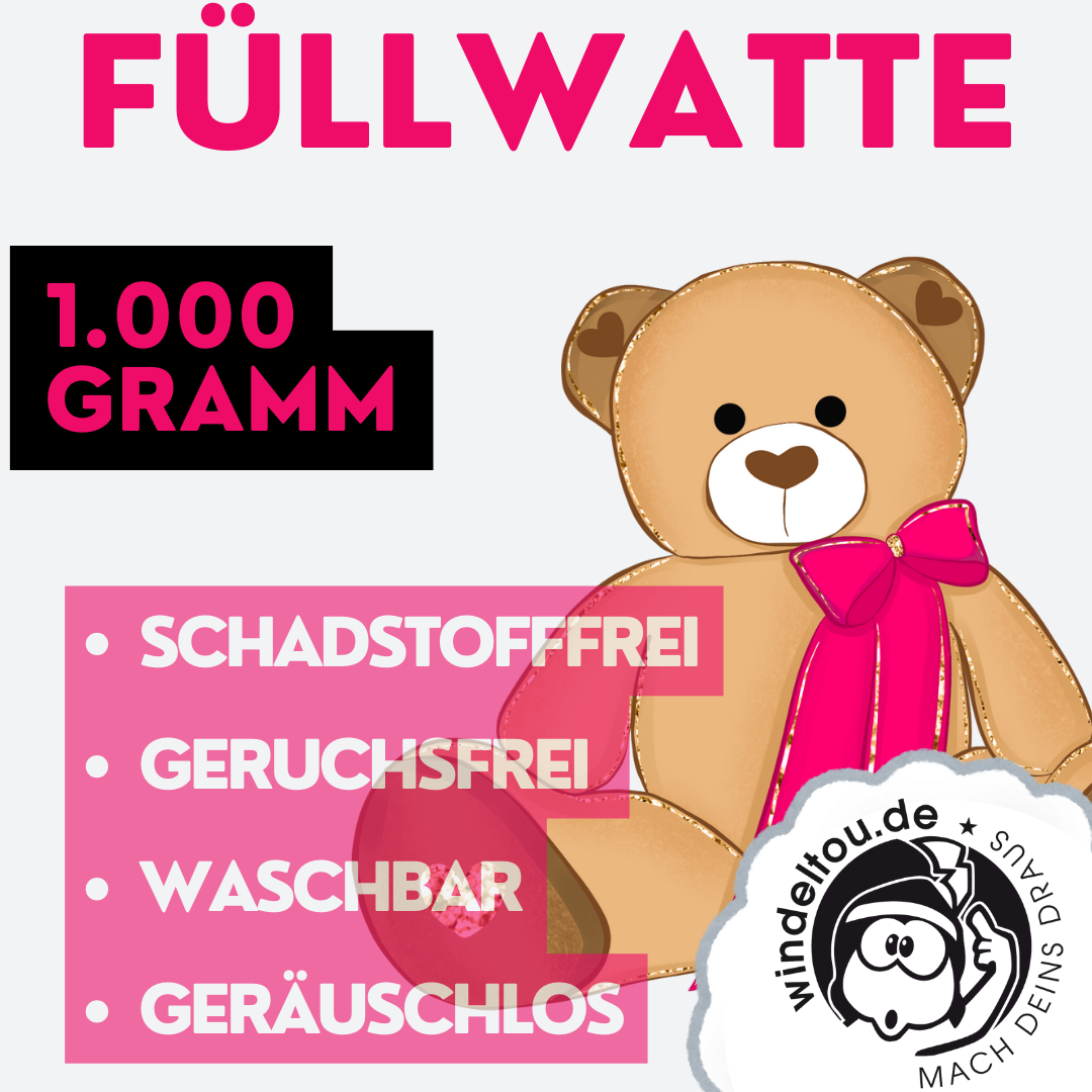 Füllwatte: Hochwertiges Füllmaterial für Schultütenkissen, Plüschtiere, Kissen und Decken