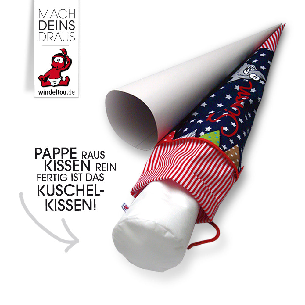 schultütenrohling mit Kissen 70cm