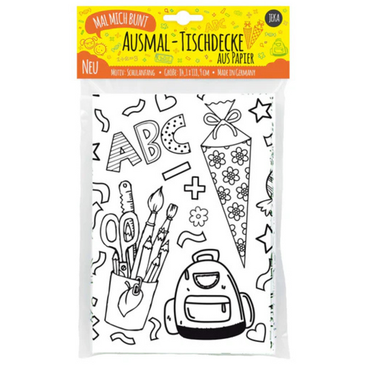 Ausmal-Tischdecke Aus Papier "Schulanfang"