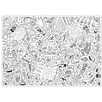 Ausmal-Tischdecke Aus Papier "Schulanfang"