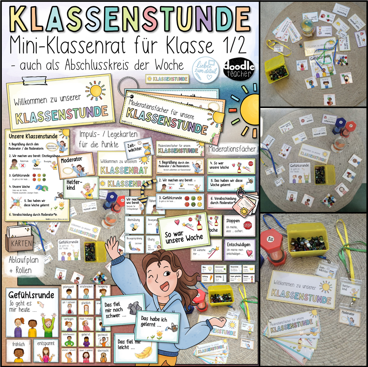 Klassenstunde / Abschlusskreis PAKET Kl. 1 / 2 / 3 – Mini-Klassenrat
