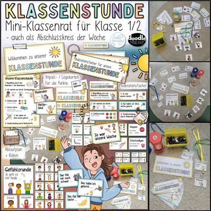 Klassenstunde / Abschlusskreis PAKET Kl. 1 / 2 / 3 – Mini-Klassenrat