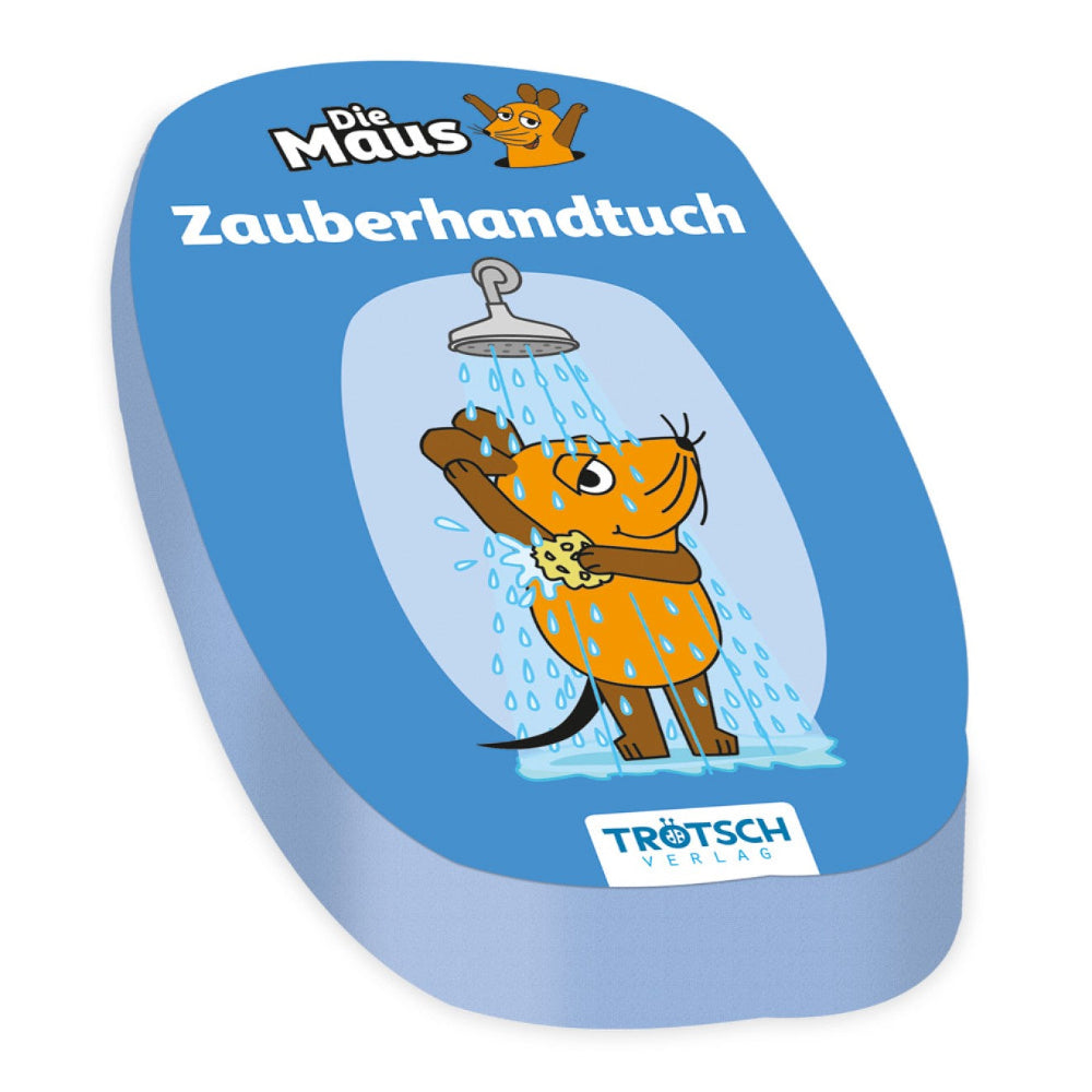 Flauschiges Zauberhandtuch „Die Maus“ blau