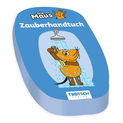 Flauschiges Zauberhandtuch „Die Maus“ blau