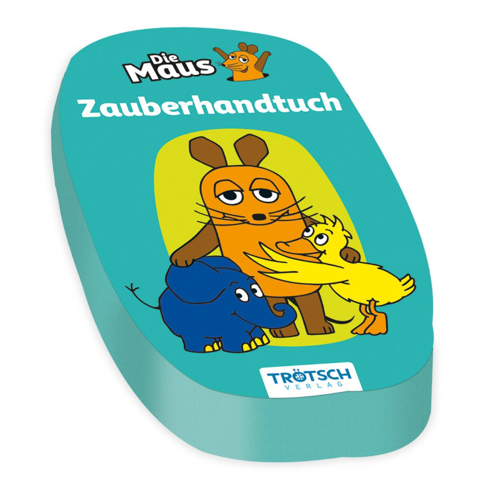 Flauschiges Zauberhandtuch „Die Maus“ grün