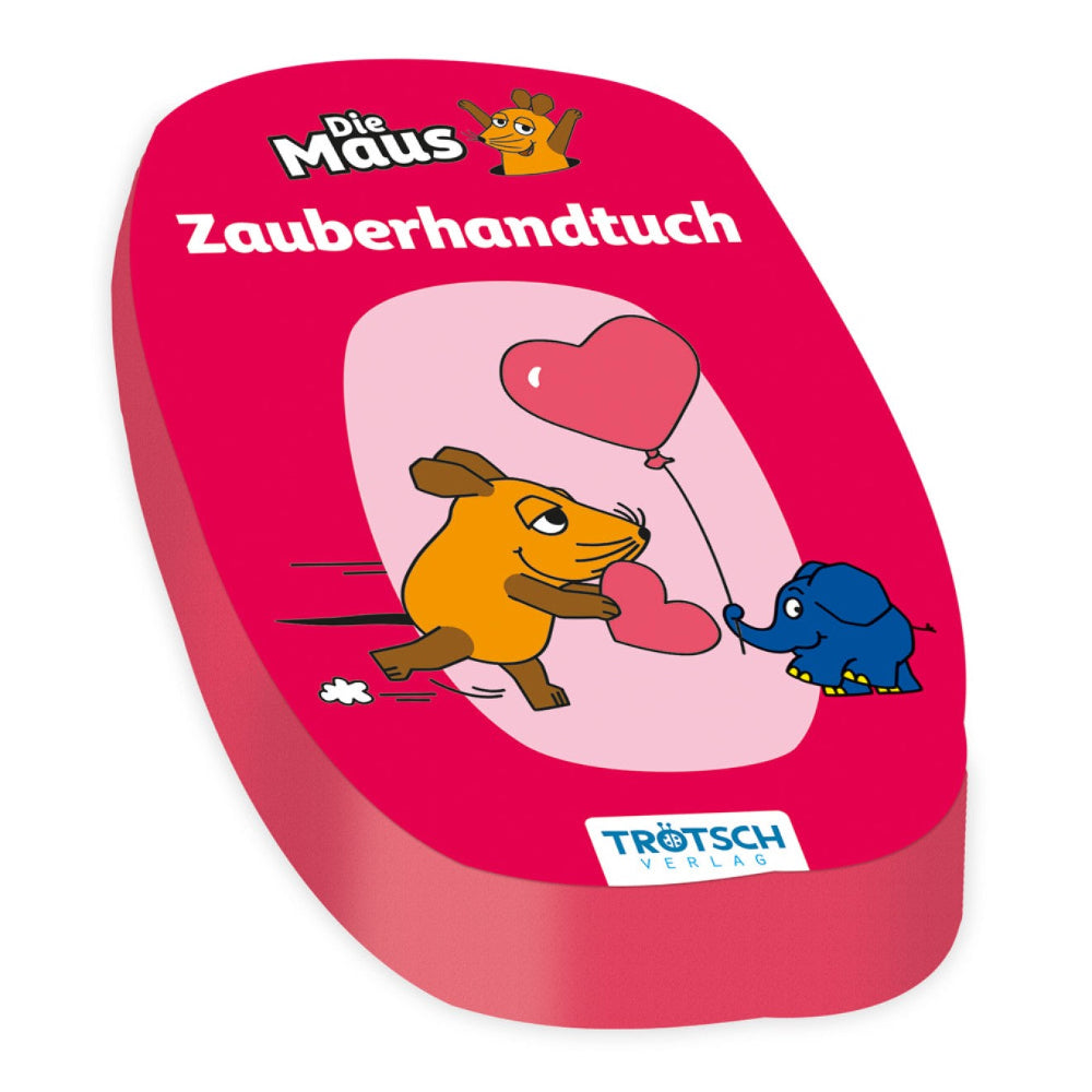 Flauschiges Zauberhandtuch „Die Maus“ rot