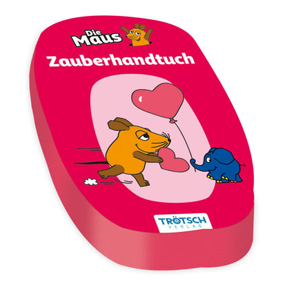 Flauschiges Zauberhandtuch „Die Maus“ rot