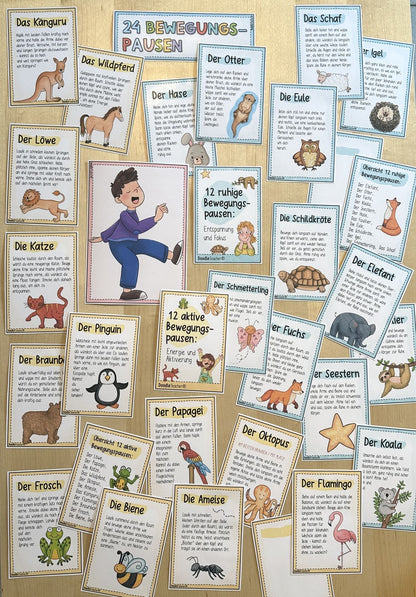 70 Bewegungspausen 🏃🏼‍♀️ – Ruhe, Energie & Fokus im Schulalltag / Stress / Brain Breaks