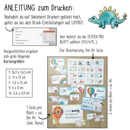 26 Mutmachkarten mit Growth Mindset von Doodleteacher: Schule and zu Hause (PDF)